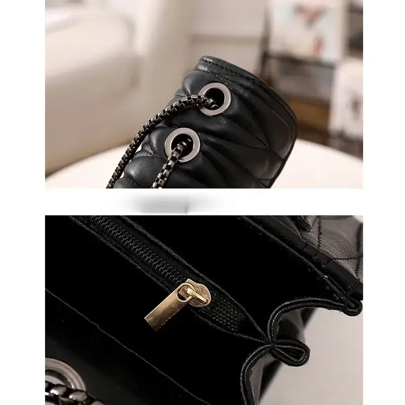 Black Chain Lock Crossbody Bag for Women — feature 20