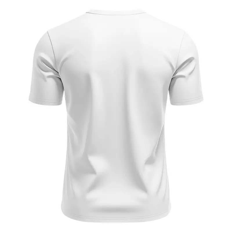 Men's White V-Neck Short Sleeve T-Shirt — feature 16