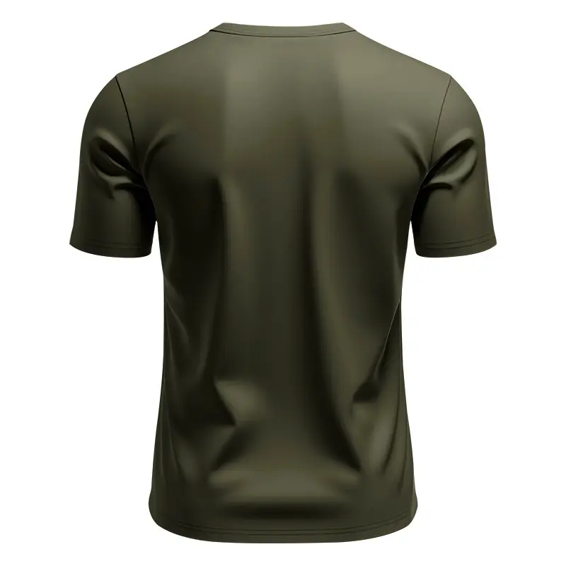 Men's White V-Neck Short Sleeve T-Shirt — feature 31