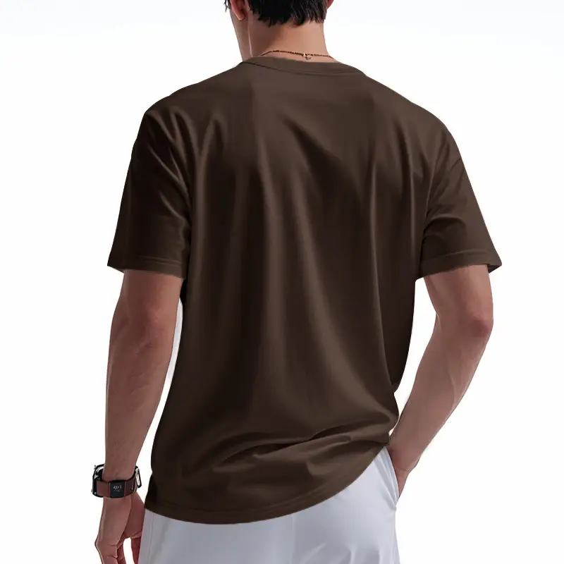 Men's White V-Neck Short Sleeve T-Shirt — feature 43