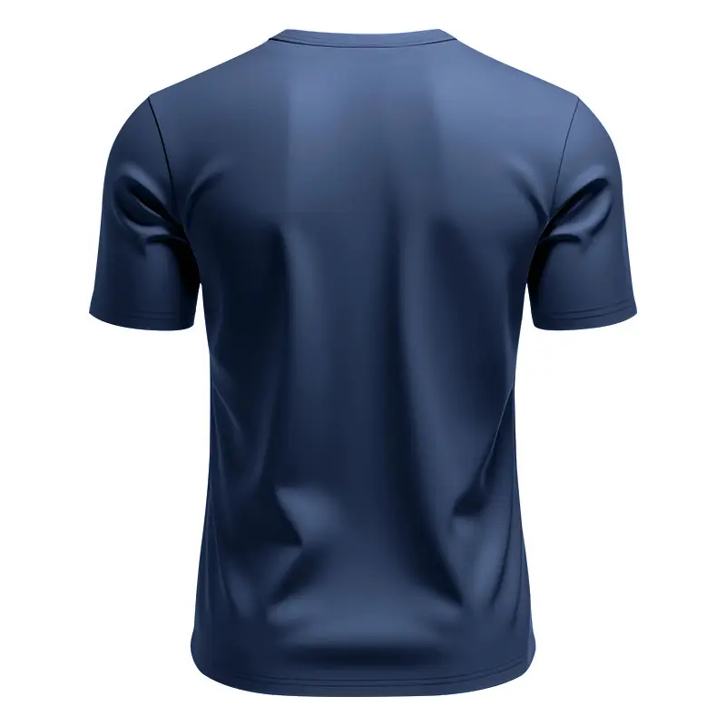 Men's White V-Neck Short Sleeve T-Shirt — feature 8
