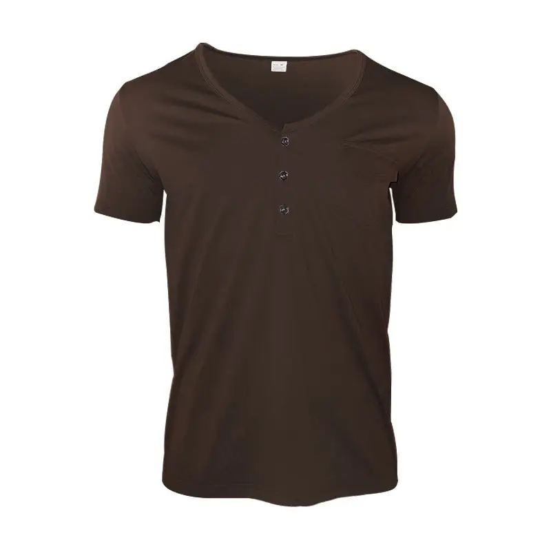 Men's White V-Neck Short Sleeve T-Shirt - Image 6