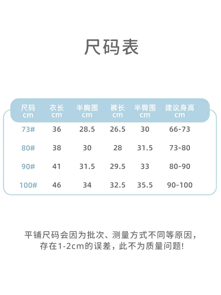 Children Cotton Two-Piece Shorts Suit White Blue Print Summer - Image 5