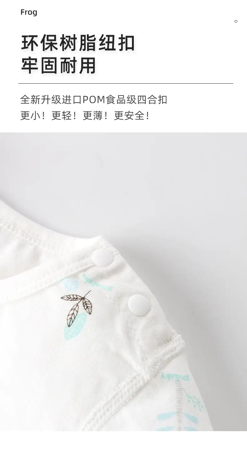 Children Cotton Two-Piece Shorts Suit White Blue Print Summer — feature 5