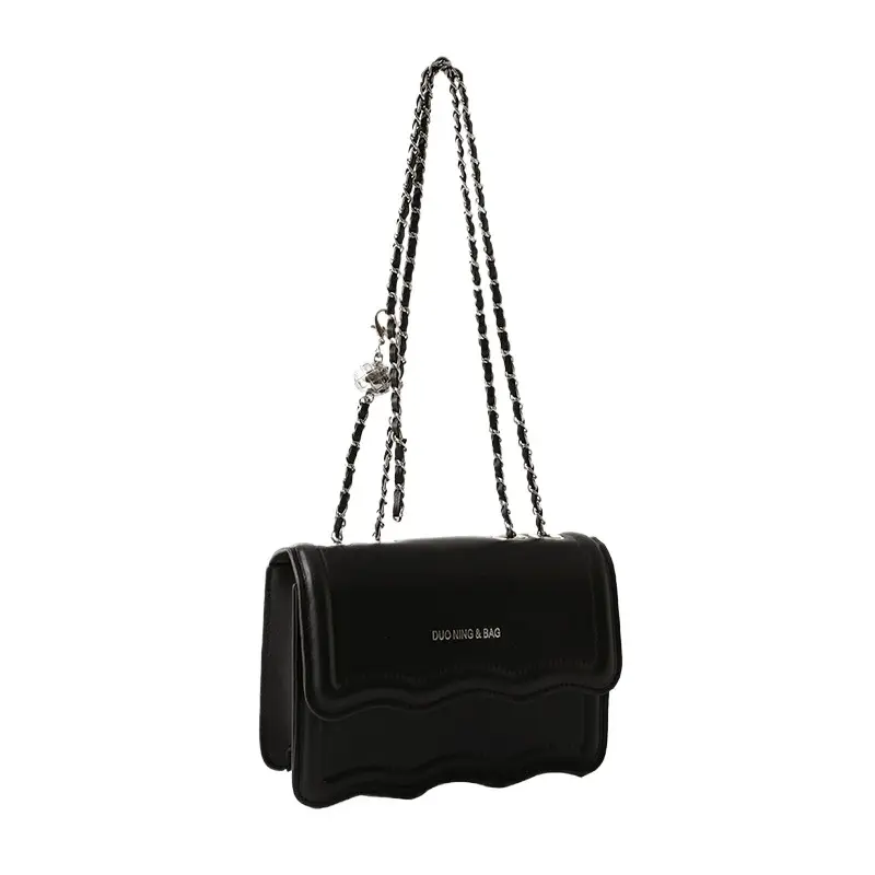 Retro Women's Bag 2026 Summer New Style Bag Solid Color Simple Fashion Casual Chain Bag Single Shoulder Crossbody Small Square Bag - Image 7