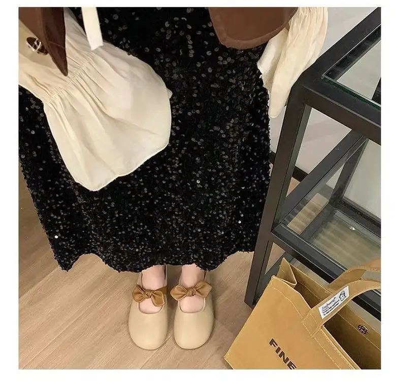 Slippers Fashionable Summer Women's Outer Wear 2025 New Style Bow Slip-On Flats-Soled Lazy Baotou Half Slippers for Women to Wear Outside — feature 5