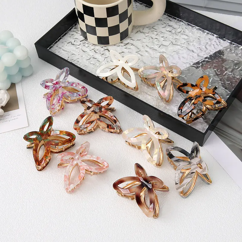 Retro Acetic Acid Butterfly Hairpin for Women - Image 9