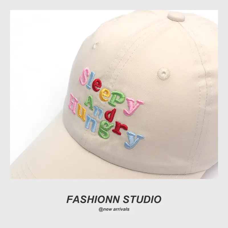 Pink Personalized Letter Embroidered Baseball Cap — feature 12