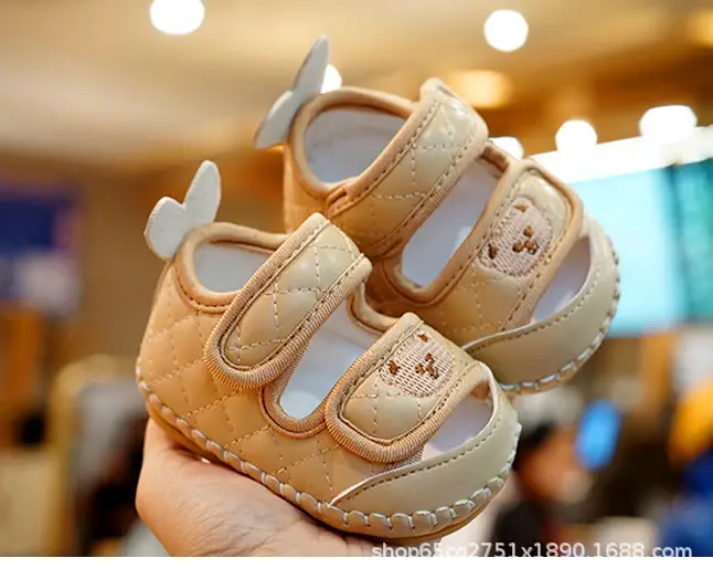 Baby Sandals White Soft Sole 0-1 Year Old — feature 9