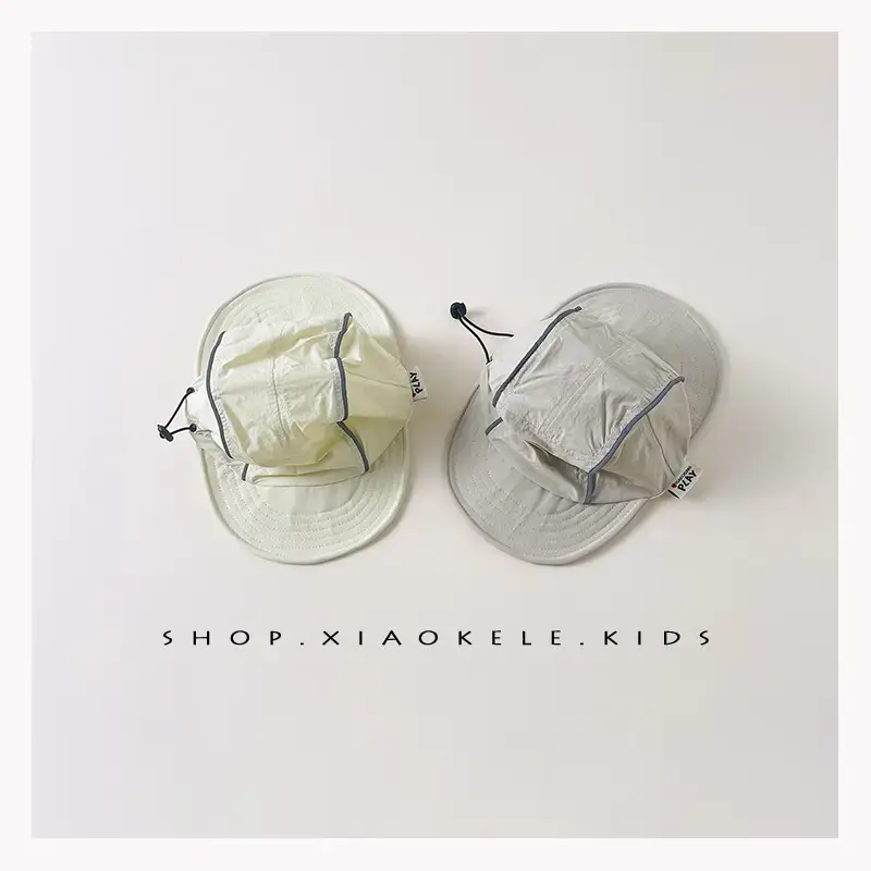 Double Bristled Baby Sun Hat Yellow 1 Year Old - Image 7