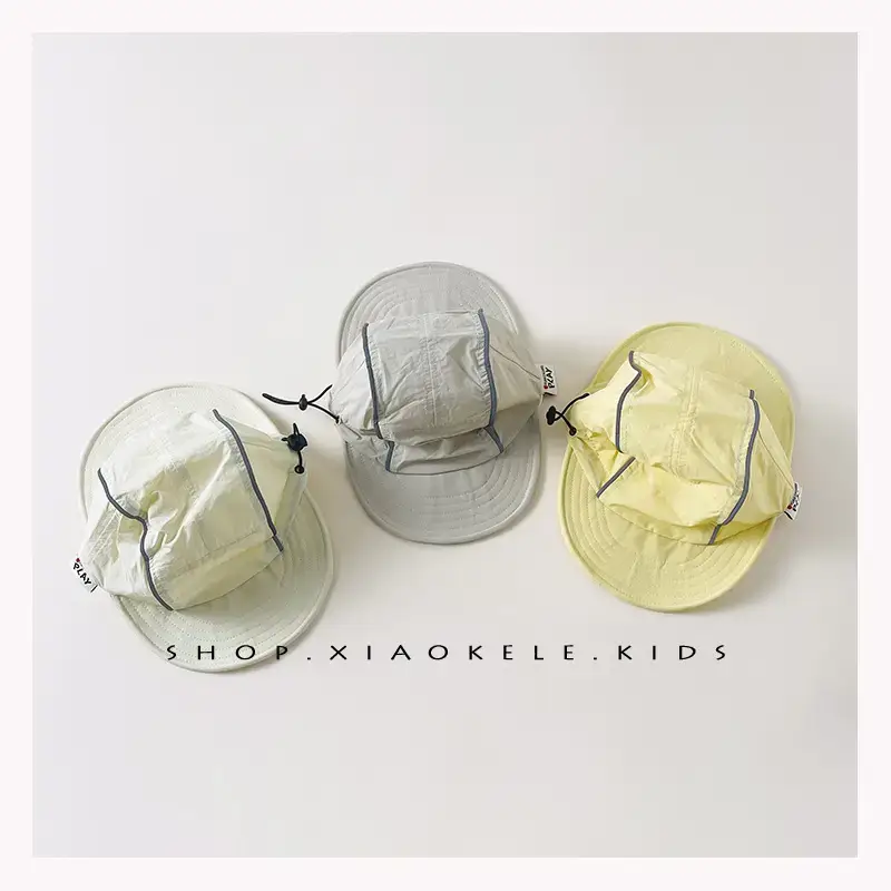 Double Bristled Baby Sun Hat Yellow 1 Year Old - Image 8