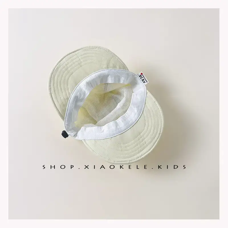 Double Bristled Baby Sun Hat Yellow 1 Year Old - Image 9