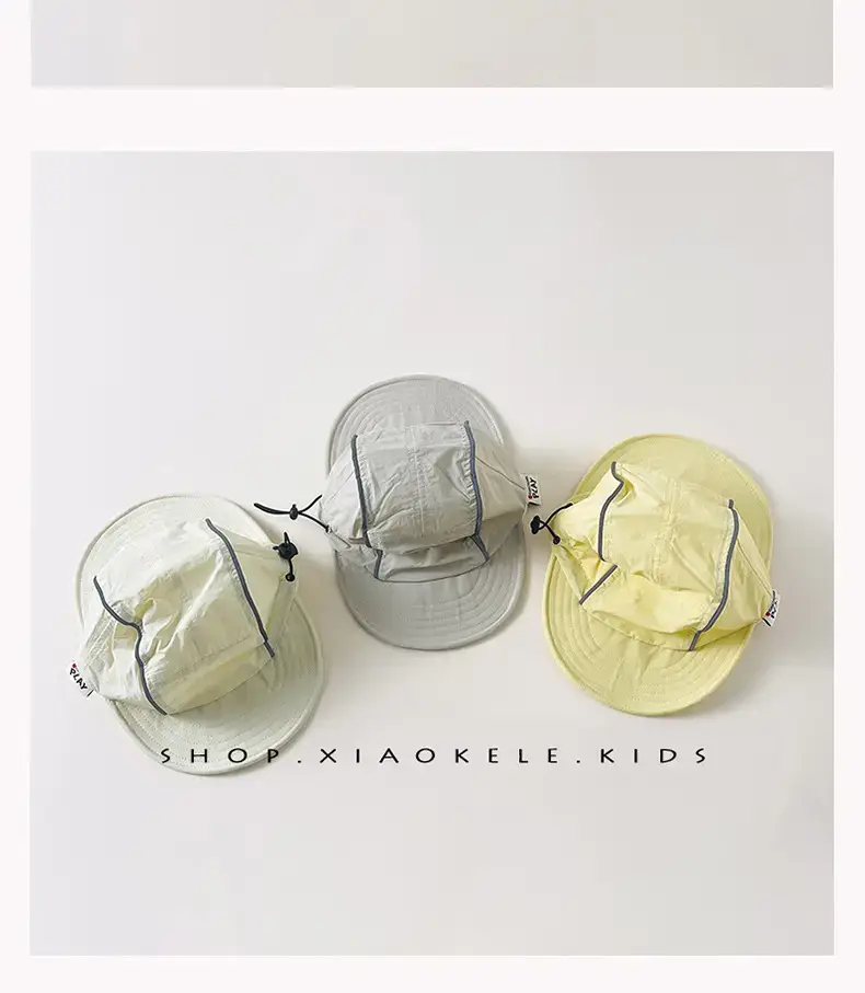 Double Bristled Baby Sun Hat Yellow 1 Year Old — feature 5