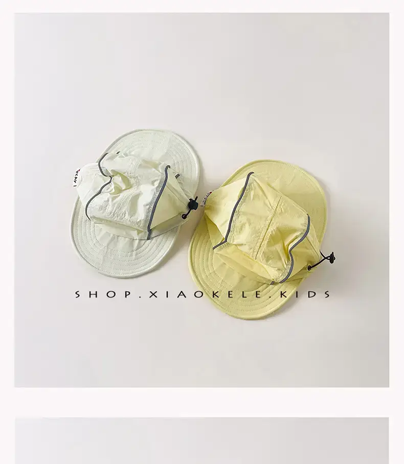 Double Bristled Baby Sun Hat Yellow 1 Year Old — feature 6