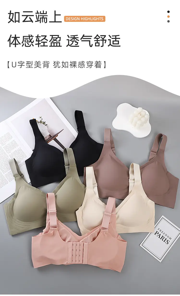 Soft Supportive Bra with Large Strap & No Steel Ring — feature 4