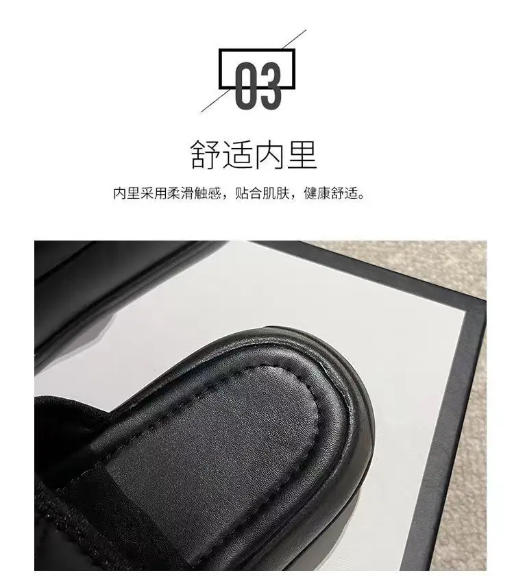 Four-Season Thick-Soled Slippers for Women, Suitable for Outdoor Wear, Anti-Slip, Versatile, Fairy-Style, Cool, with Magic Tape, Comfortable, Lightweight, and Non-Slip — feature 3