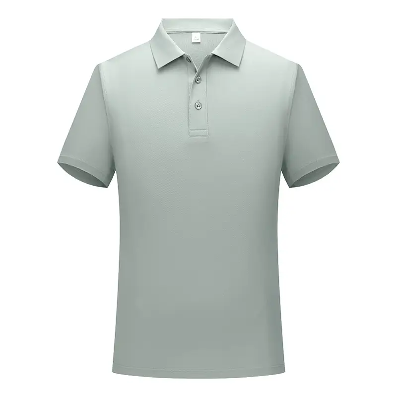Summer 190g Mulberry Silk Polo Shirt 3 Button Light Beige - Image 11