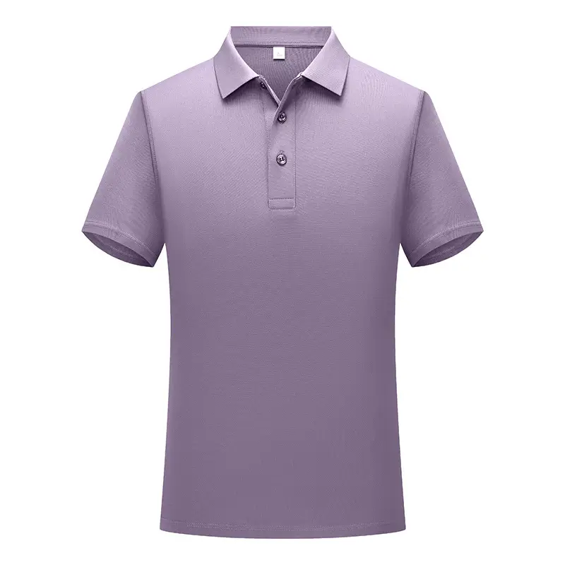 Summer 190g Mulberry Silk Polo Shirt 3 Button Light Beige - Image 7