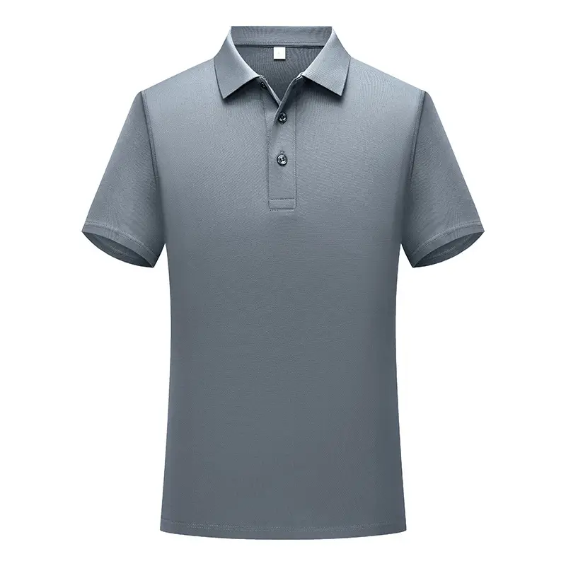 Summer 190g Mulberry Silk Polo Shirt 3 Button Light Beige - Image 8
