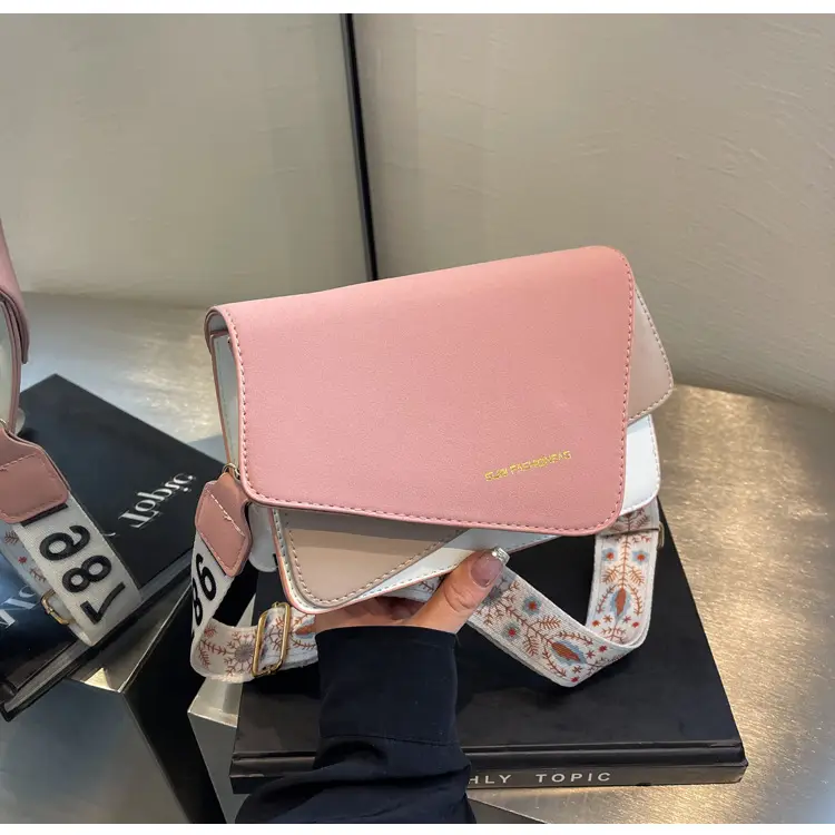 Women's Contrast Color Shoulder Crossbody Bag 2024 New - Image 7
