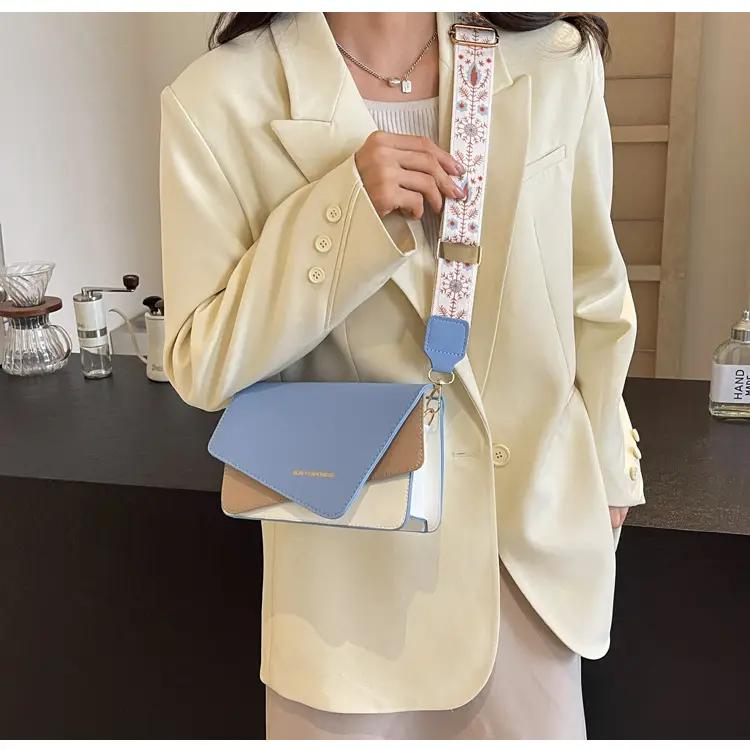 Women's Contrast Color Shoulder Crossbody Bag 2024 New — feature 12