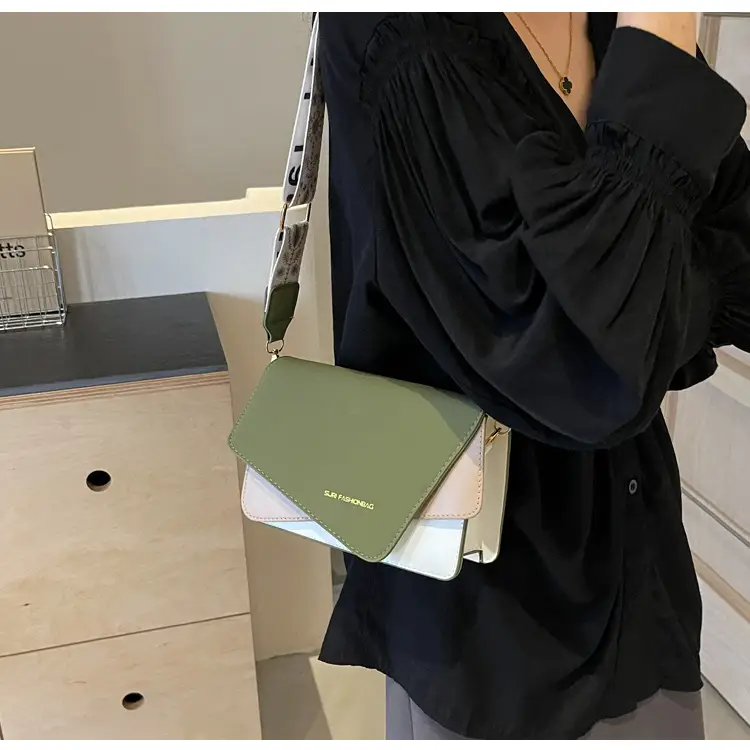 Women's Contrast Color Shoulder Crossbody Bag 2024 New — feature 18