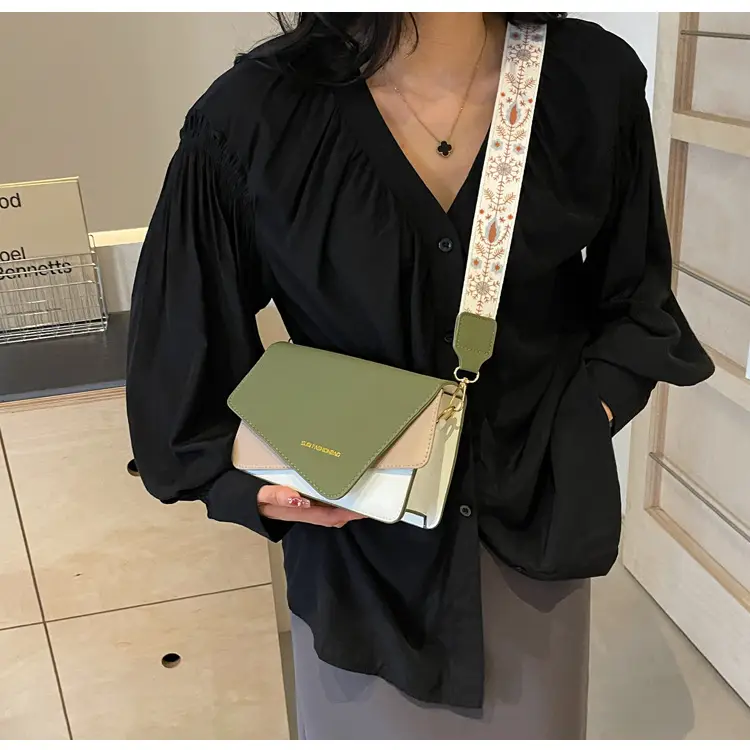 Women's Contrast Color Shoulder Crossbody Bag 2024 New — feature 20