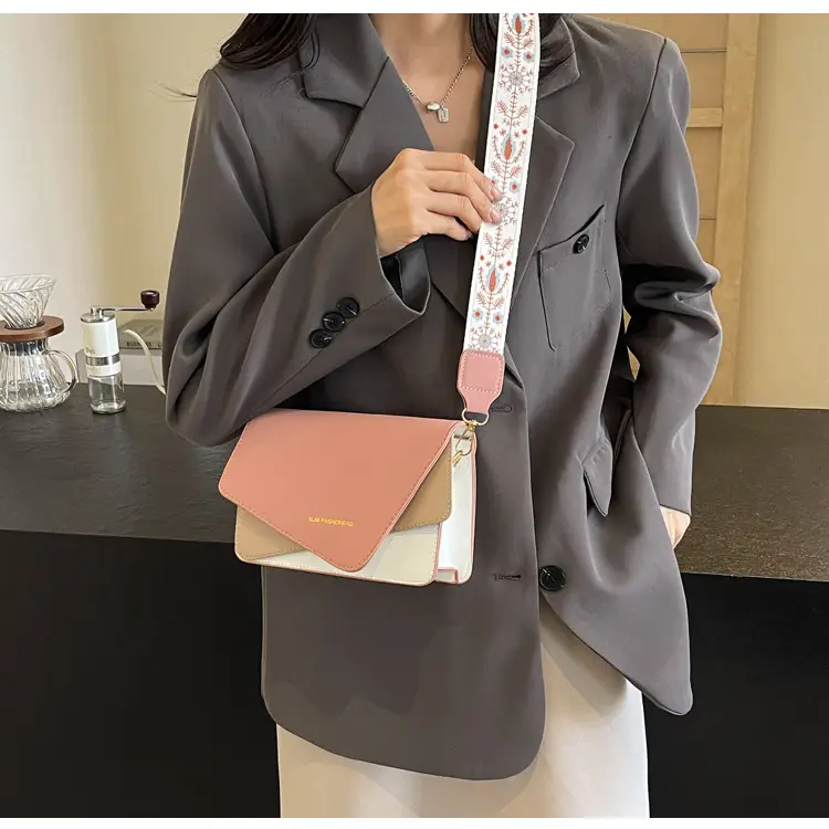 Women's Contrast Color Shoulder Crossbody Bag 2024 New — feature 21
