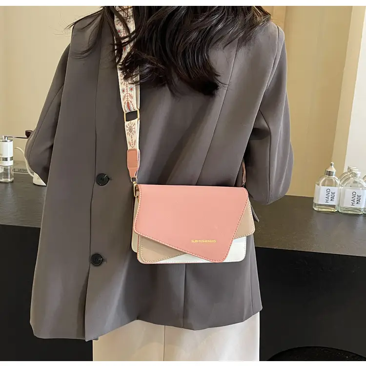 Women's Contrast Color Shoulder Crossbody Bag 2024 New — feature 22