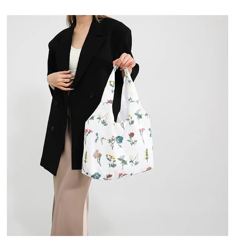 Women Floral Shoulder Bag Japanese Style Lightweight Antique Cloth — feature 11