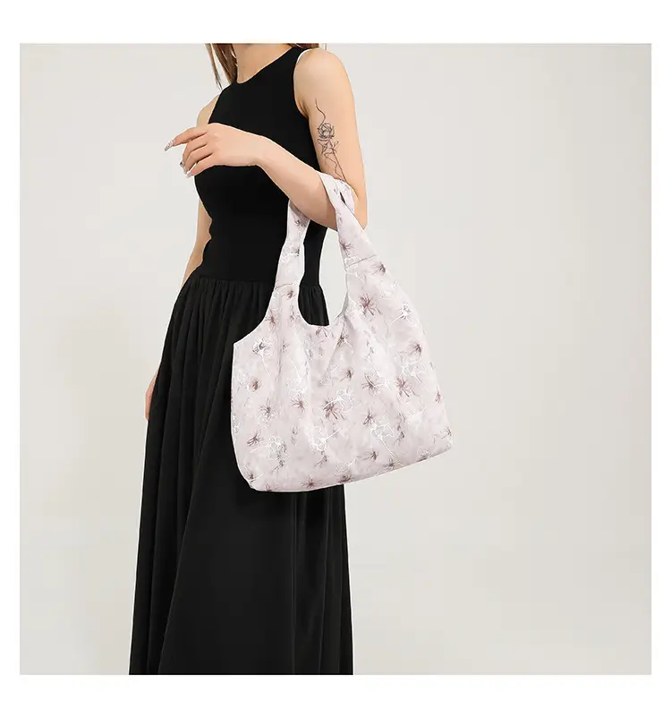Women Floral Shoulder Bag Japanese Style Lightweight Antique Cloth — feature 17