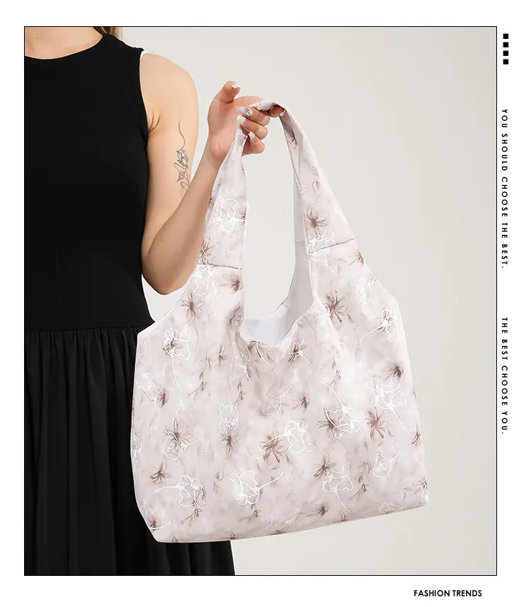 Women Floral Shoulder Bag Japanese Style Lightweight Antique Cloth — feature 2