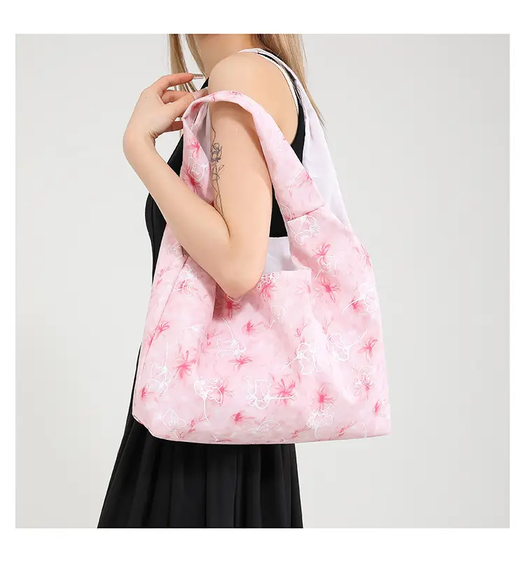 Women Floral Shoulder Bag Japanese Style Lightweight Antique Cloth — feature 22