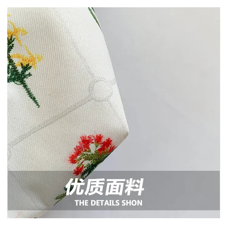 Women Floral Shoulder Bag Japanese Style Lightweight Antique Cloth — feature 6