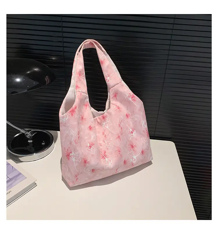 Women Floral Shoulder Bag Japanese Style Lightweight Antique Cloth - Image 3