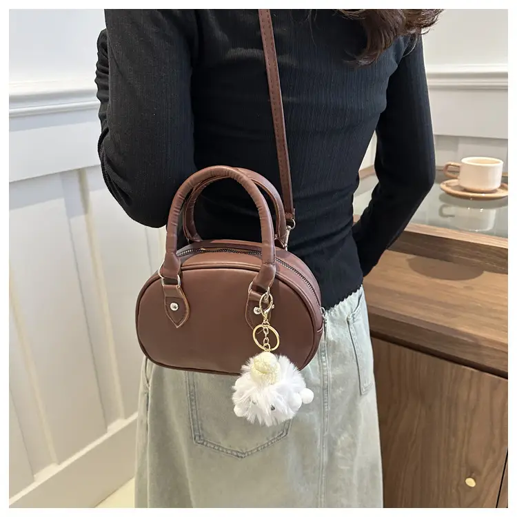 Vintage Niche Design Brown Shoulder Crossbody Bag Women Spring Summer 2024 — feature 12