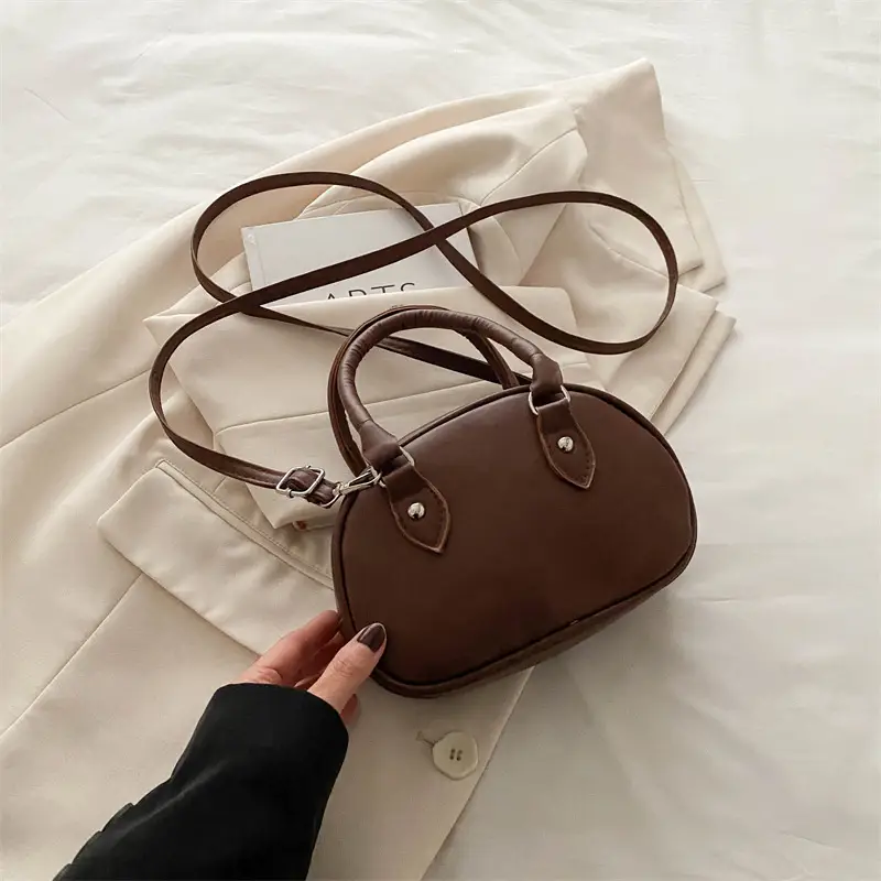 Vintage Niche Design Brown Shoulder Crossbody Bag Women Spring Summer 2024 - Image 4