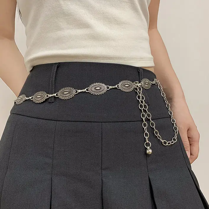 Retro Waist Chain Belt for Women Silver High End — feature 3