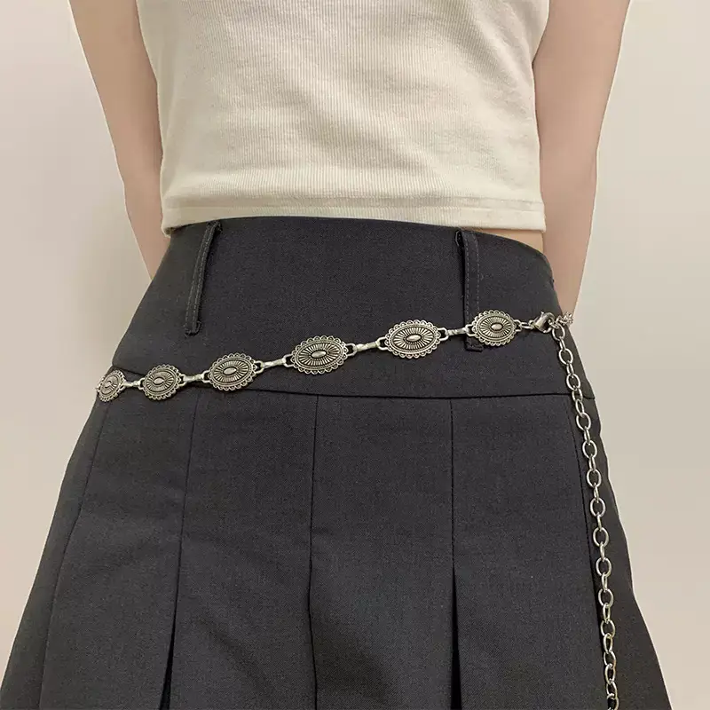 Retro Waist Chain Belt for Women Silver High End — feature 6