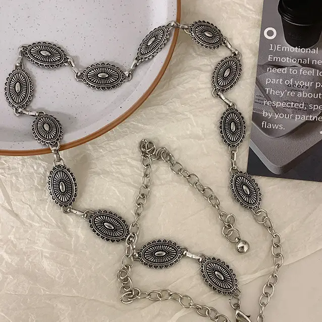 Retro Waist Chain Belt for Women Silver High End — feature 8