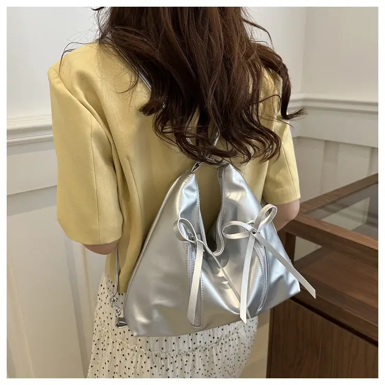 Pink Bow Shoulder Bag for Women 2024 Spring Summer — feature 13