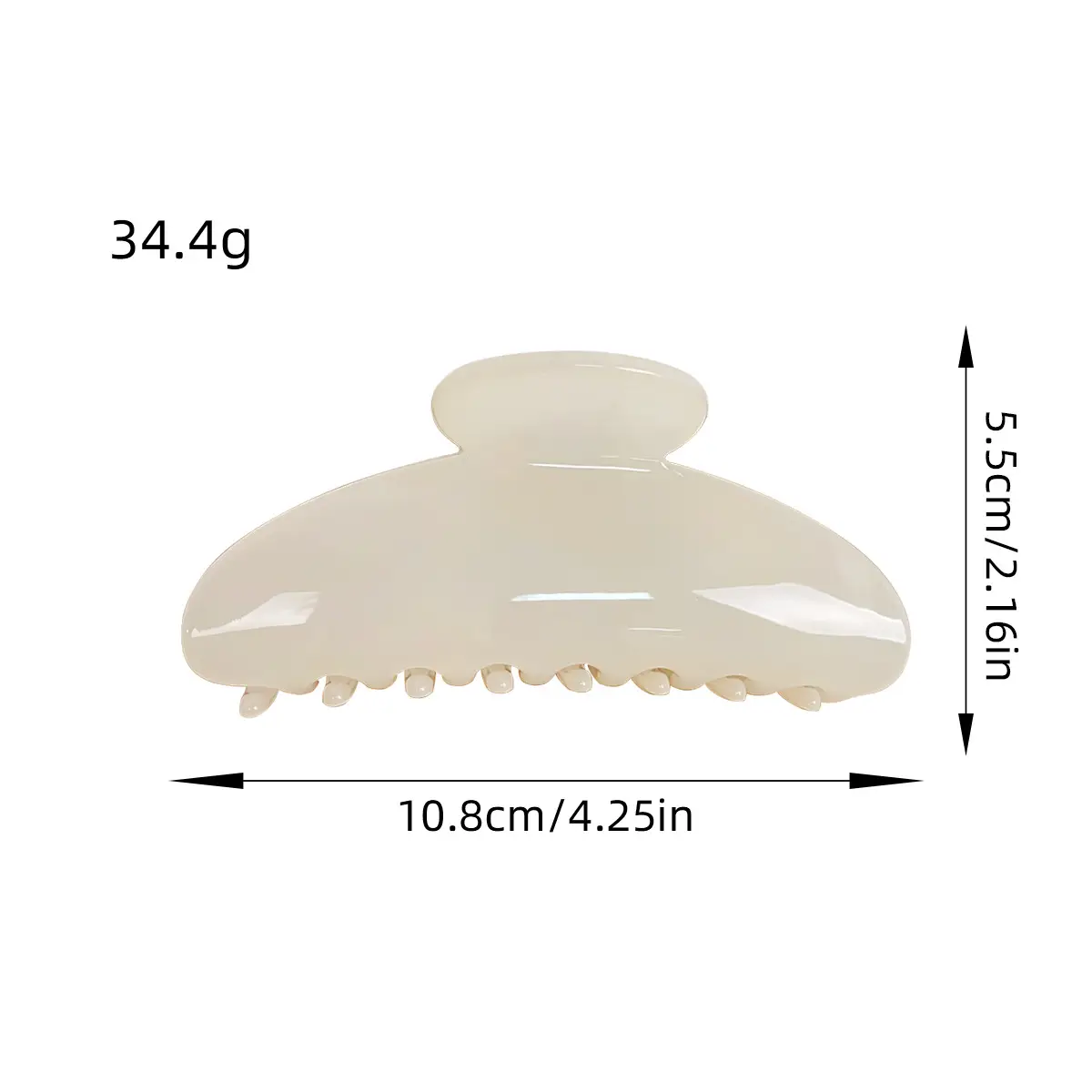 Korean Style Shark Clip for Women with Pearl Beads - Image 10