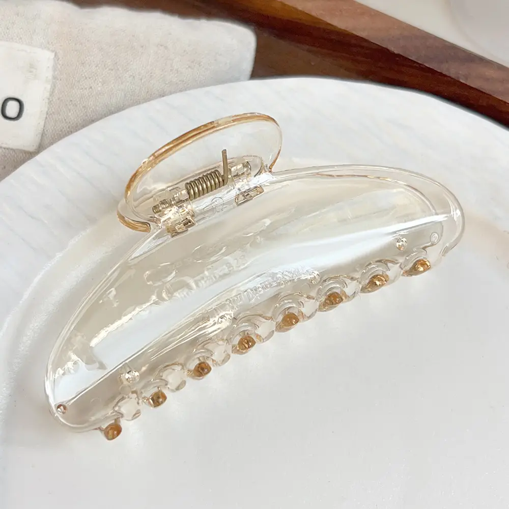 Korean Style Shark Clip for Women with Pearl Beads - Image 5