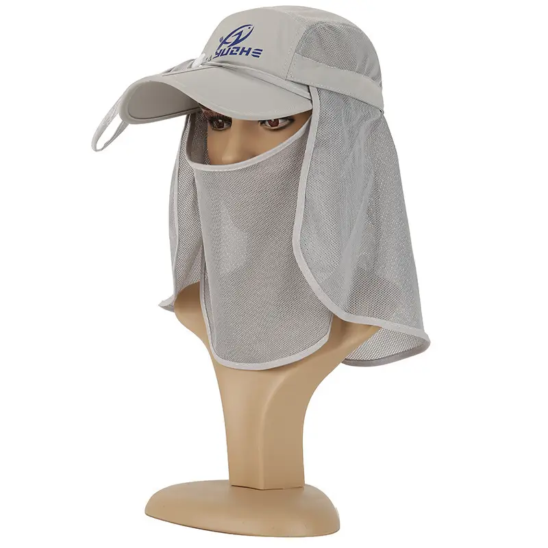 Outdoor Fishing Hat Sunscreen Cap Anti-Mosquito Folding Shawl — feature 1
