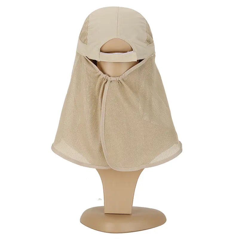 Outdoor Fishing Hat Sunscreen Cap Anti-Mosquito Folding Shawl — feature 3