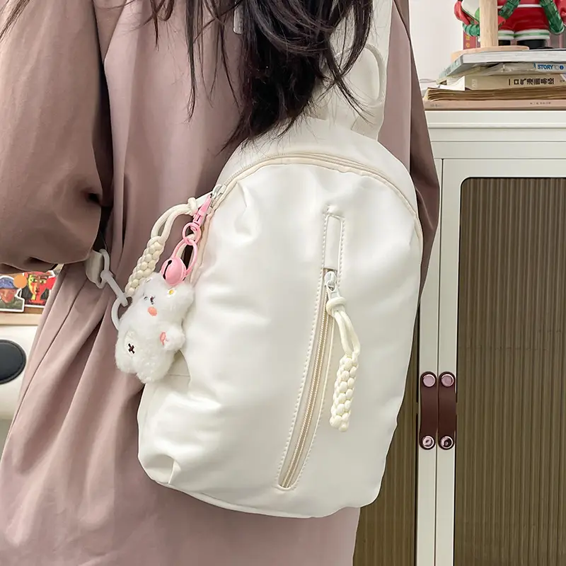 Women's Green Nylon Chest Bag 2024 New - Image 8
