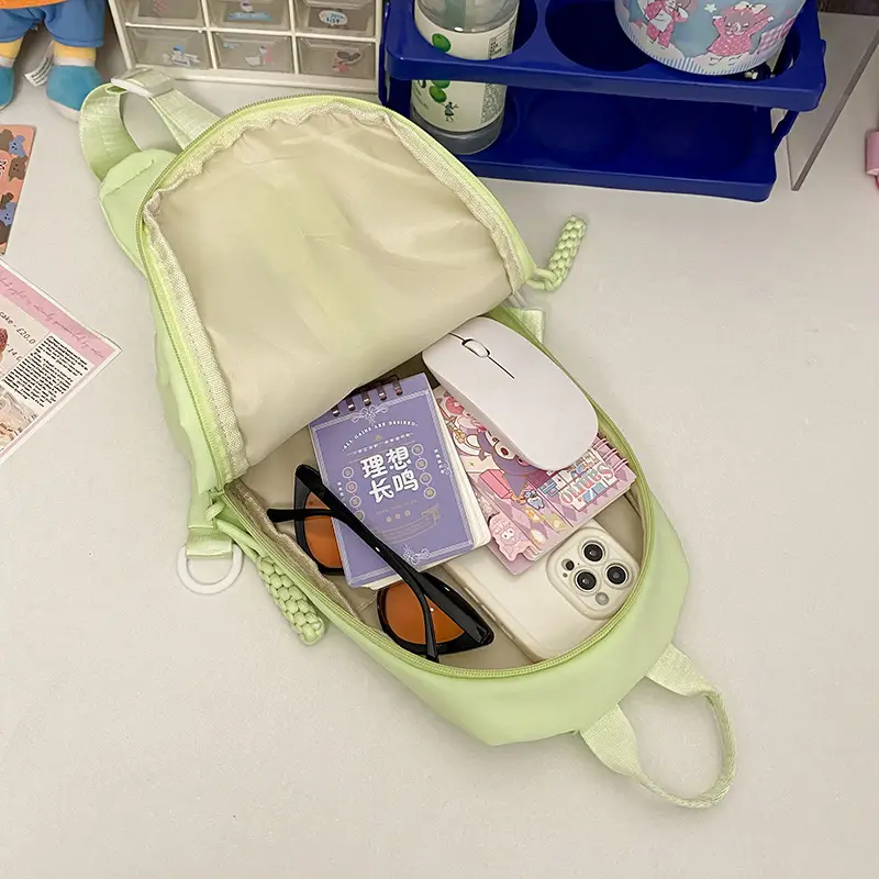 Women's Green Nylon Chest Bag 2024 New - Image 10