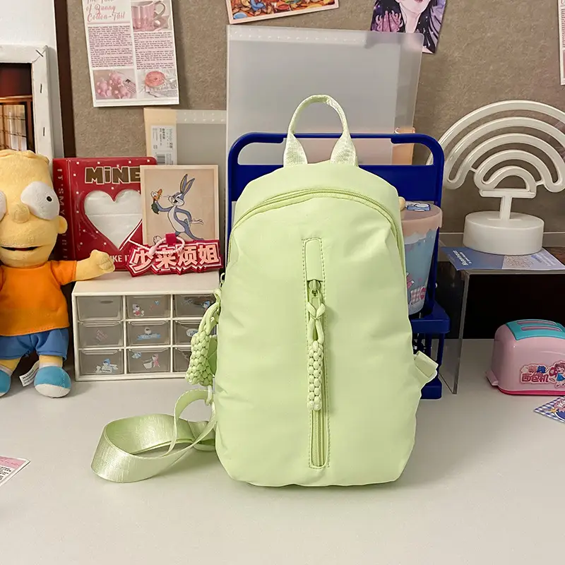 Women's Green Nylon Chest Bag 2024 New - Image 3