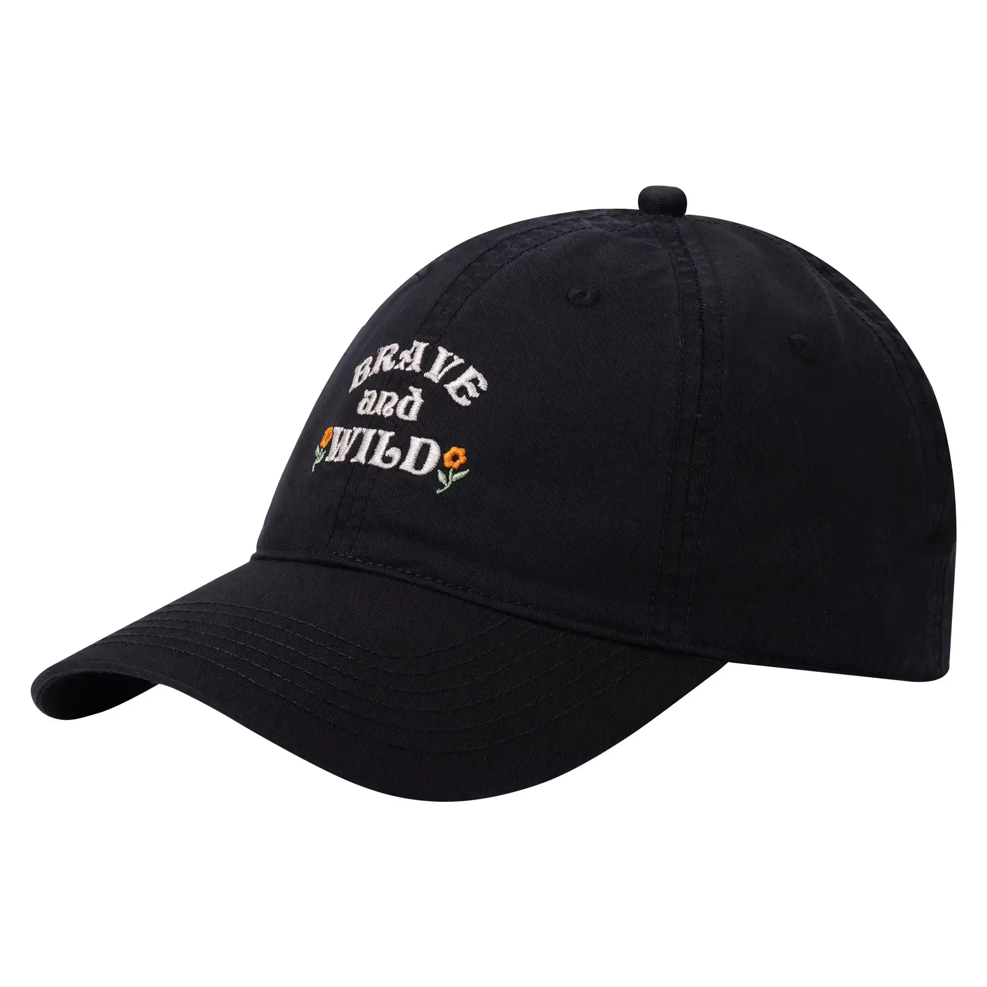 Green Embroidered Baseball Cap for Women Men Summer Sun Protection