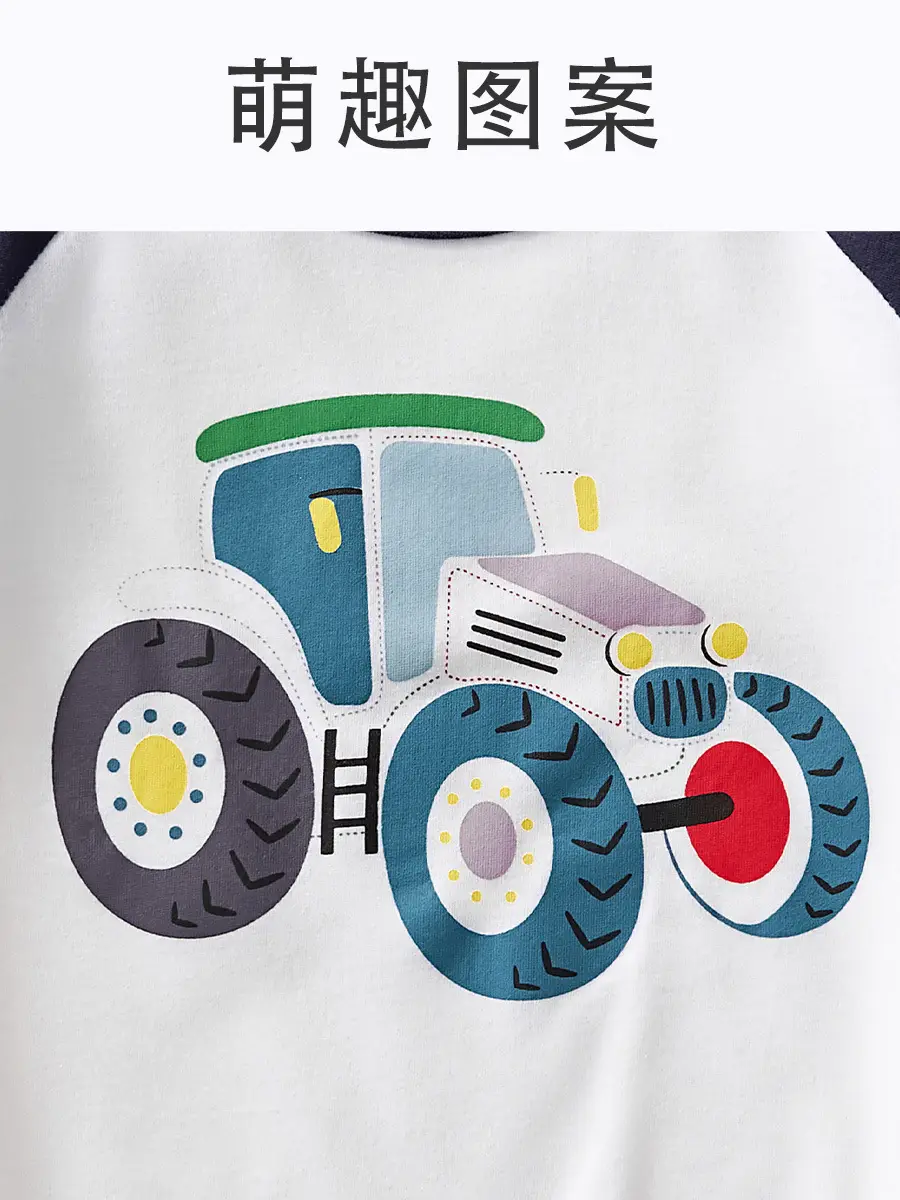 Children's Cartoon Car T-Shirt Boys Cotton Summer Wear - Image 5